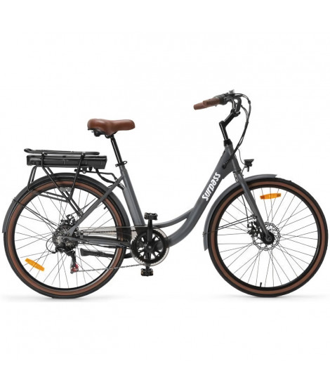 Vélo Électrique SURPASS SURVAEVILLEGRIS 26'' Gris 6 vitesses Batterie 10 Ah