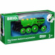 Locomotive Verte Puissante a Piles - BRIO - Circuit de train en bois - Accessoire son & lumiere - Des 3 ans