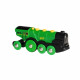 Locomotive Verte Puissante a Piles - BRIO - Circuit de train en bois - Accessoire son & lumiere - Des 3 ans