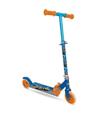 MONDO - Trottinette / Patinette 2 roues pliable - Hot Wheels