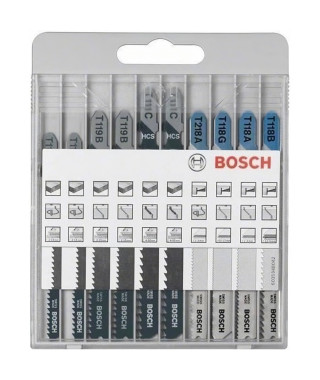 Assortiment de lames de scie sauteuse Basic pour métal et bois 10 pieces - BOSCH