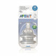 PHILIPS AVENT SCF633/27 Lot de 2 tétines Natural - 3 mois et + - Débit moyen (3 trous)