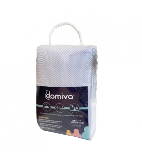 Protege matelas - Alese DOMIVA Nova - 100% Polyester - Maille 3D - Blanc - 60 x 120 cm