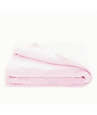 Couverture enfant en microfibre - Rose - 100 x 150 cm