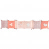 DOMIVA Tour de lit Lapinou - Microfibre 100% Polyester - Adaptable - Rose - 30 x 180 cm