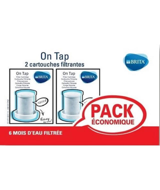 BRITA Lot de 2 cartouches filtrantes pour filtre sur robinet On Tap