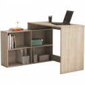 DEMEYERE Bureau d'angle contemporain décor chene Shannon - L 112 cm - NAGANO