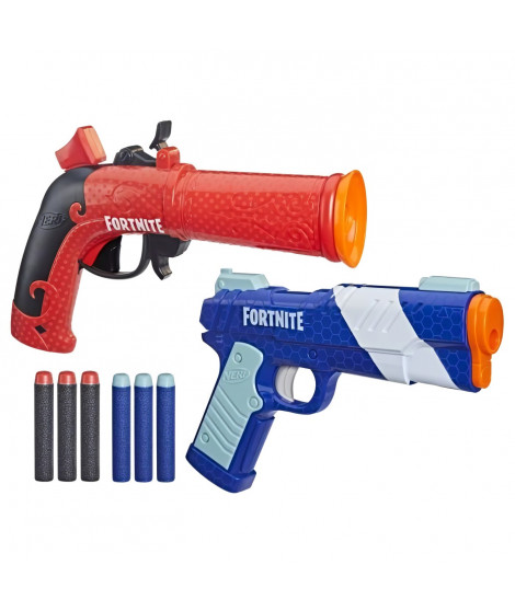 Nerf Fortnite Dual Pack, inclut 2 blasters Nerf, 6 fléchettes en mousse Nerf Elite