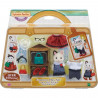 SYLVANIAN FAMILIES - 5462 - La valisette de mode et grande soeur chat bicolore - Le village