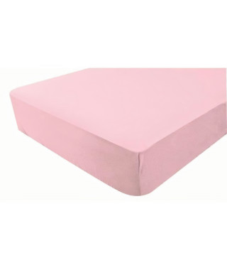 Drap housse imperméable 2 en 1 - Rose - 60 x 120 cm