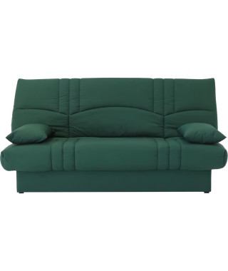 Banquette clic clac 3 places - tissu Vert foret - Style contemporain - L 190 x P 92 cm - DREAM