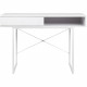 Bureau SACHA - Mélaminé - Blanc - 1 Tiroir - L  110 x P 50 x H 77 cm