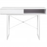 Bureau SACHA - Mélaminé - Blanc - 1 Tiroir - L  110 x P 50 x H 77 cm