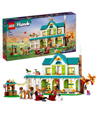 LEGO Friends 41730 La Maison d'Autumn, Jouet Animaux, Maison de Poupée avec Accessoires