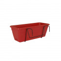 ARTEVASI Kit Jardiniere Venezia avec réserve d'eau - 10 L - 49 x 19,5 x 16,6 cm - Rouge foncé