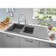 GROHE Evier composite avec égouttoir K400 1160 x 500 mm Gris granite 31643AT0