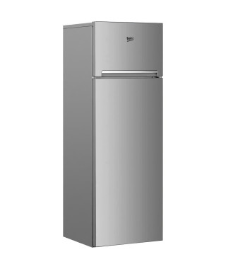 BEKO RDSA280K30SN Réfrigérateur congélateur haut - 250 L (204+46) - Froid statique - MinFrost - Gris acier