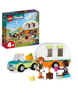 LEGO Friends 41726 Les Vacances en Caravane, Jouet Camping-Car avec Voiture, Enfants 4 Ans