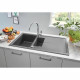 GROHE Evier composite avec égouttoir K400 1000 x 500 mm Gris granite 31642AT0