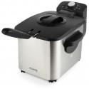 HKoeNIG DFX500 - Friteuse éléctrique - 3 L - 2200W - Température réglable - Corps en acier inoxydable - Panier amovible