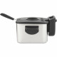 HKoeNIG DFX500 - Friteuse éléctrique - 3 L - 2200W - Température réglable - Corps en acier inoxydable - Panier amovible