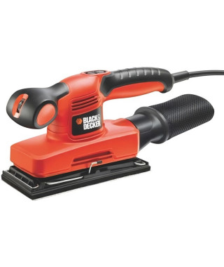 Ponceuse Vibrante 1/3 Feuille Filaire 240W BLACK+DECKER ( Livrée en Coffret + 5 Abrasifs) - KA320EKA-QS