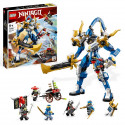 LEGO NINJAGO 71785 Le Robot Titan de Jay, Jouet pour Enfants, avec Minifigurines et Arbalete