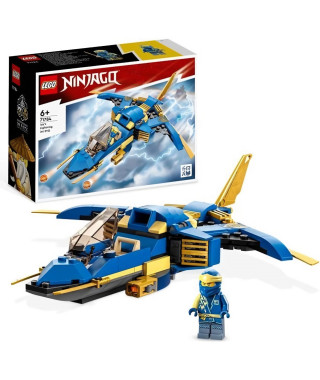 LEGO NINJAGO 71784 Le Jet Supersonique de Jay  Évolution, Jouet Avion, Ninja Évolutif