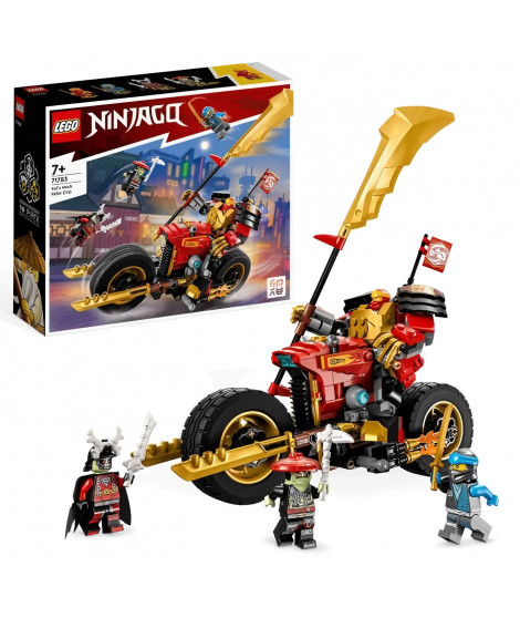 LEGO NINJAGO 71783 La Moto du Robot de Kai  Évolution, Jouet de Ninja, Figurine Robot