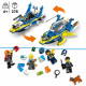 LEGO 60355 City Missions des Détectives de la Police sur l'Eau, Jouet de Bateau, une Prison et 4 Minifigurines, Enfants 6 Ans