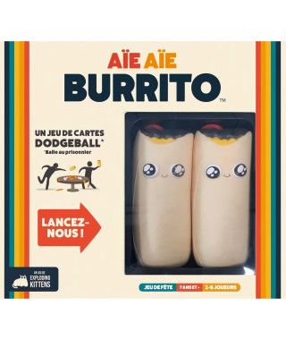Exploding Kittens - Aie Aie Burrito (Edition 2022) - Jeu de société - A partir de 7 ans - 3 a 6 joueurs - 15 a 30 min