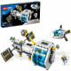 LEGO 60349 City La Station Spatiale Lunaire, Ensemble Inspiré de la NASA, Jouet sur l'Espace, avec Astronautes, Enfants 6 Ans