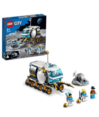LEGO 60348 City Le Véhicule D'Exploration Lunaire, Jouet Espace Inspiré de la NASA des 6 Ans, Avec 3 Minifigures d'Astronautes
