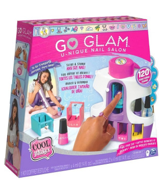 COOL MAKER - Go Glam U-nique Nail Salon - 6061175 - Machine a ongles pour enfant Avec Vernis - 120 motifs a réaliser pour Man…