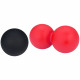 Set de balles de massage Lacrosse AVENTO - Noir et rose - 100% gel silicone - Diametre 6,2 cm