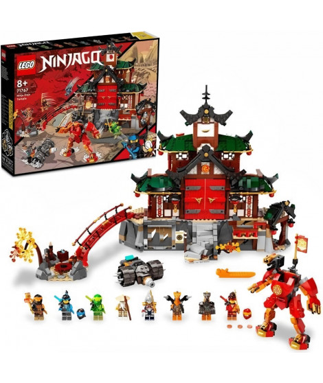 LEGO NINJAGO 71767 Le Temple Dojo Ninja Set Maîtres du Spinjitzu, Jouet Enfants +8 Ans