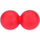 Set de balles de massage Lacrosse AVENTO - Noir et rose - 100% gel silicone - Diametre 6,2 cm