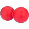 Balle de massage Lacrosse double AVENTO - Rose - 100% gel silicone - Diametre : 6,2 cm