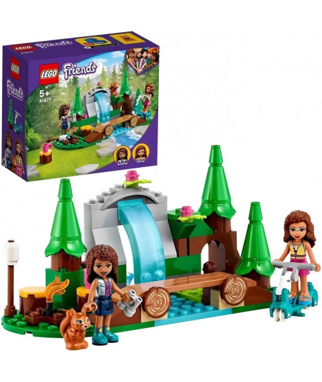 LEGO 41677 Friends La cascade dans la foret  Jeu de Construction avec Mini Poupées Andréa et Olivia + Écureuil Jouet Enfant …