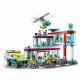 LEGO 60330 City L'Hôpital, Jouet Camion d'Ambulance et Hélicoptere avec 12 Minifigurines, Plaques de Route, Enfants Des 7 Ans