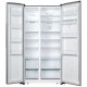 Réfrigérateur américain Hisense - HSN519WIF - 2 portes - 519 L (334 + 185)  L91cmxH179 cm  Silver