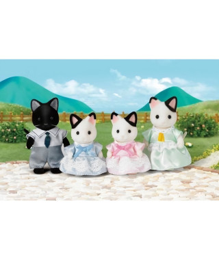 SYLVANIAN FAMILIES - 5181 - La famille chat bicolore - Les familles