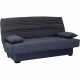 Banquette clic clac 3 places - Matelas 17 cm - Tissu gris anthracite - L199 x P96 x H103 cm - CHLoe