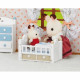 Figurines miniatures - SYLVANIAN FAMILIES - 5017 - Le bébé Lapin Chocolat et lit