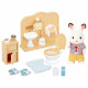 SYLVANIAN FAMILIES - 5015 - Le frere lapin chocolat et toilettes - Le village