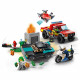 LEGO 60319 City Fire Le Sauvetage Des Pompiers et La Course-Poursuite de La Police, Voiture Jouet, Camion de Pompiers et Moto