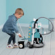 SMOBY - Chariot de ménage + aspirateur électronique avec bruit d'aspiration - 9 Accessoires - Piles Incluses - des 3 ans