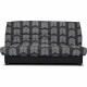 Banquette Clic-clac Beija - Tissu chevrons A111 - Couchage 128 x 188 x 14 cm - B