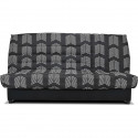 Banquette Clic-clac Beija - Tissu chevrons A111 - Couchage 128 x 188 x 14 cm - B