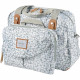 BEABA, Sac a langer Geneve II, Modulable, Grande contenance, Rangements multiples, Pochette avant amovible, Cherry Blossom